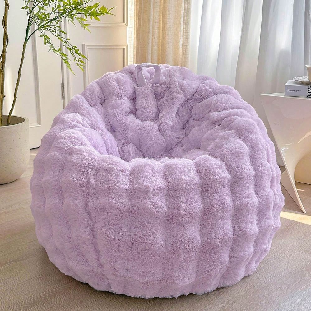 Kids Outdoor Storage - Faux Rabbit Fur Bean Bag Cover