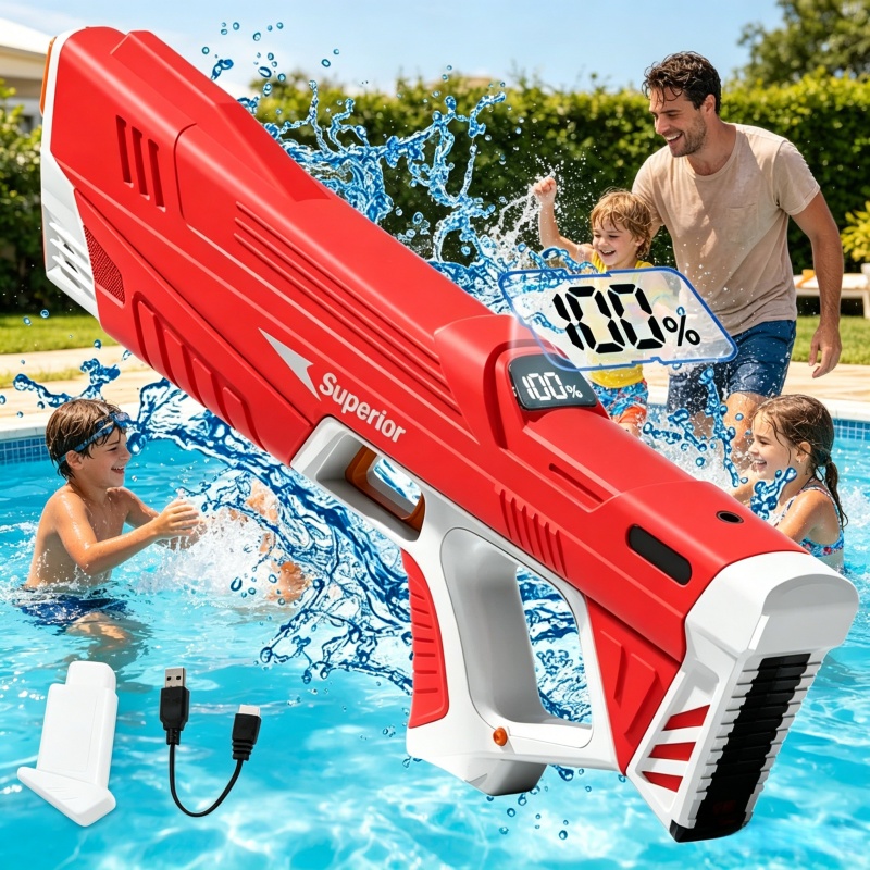 Kids Outdoor Storage - Electric Continuous Shooting Water Gun for