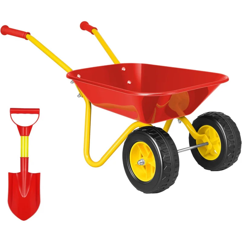 Kids Outdoor Garden Toys - Kids Wheelbarrow Children Garden cart with