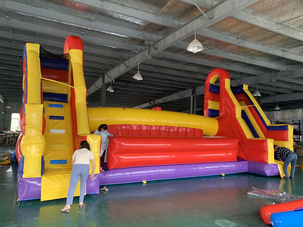 Commercial Giant Inflatable Ob - Kids Outdoor Obstacle Course recension och pris