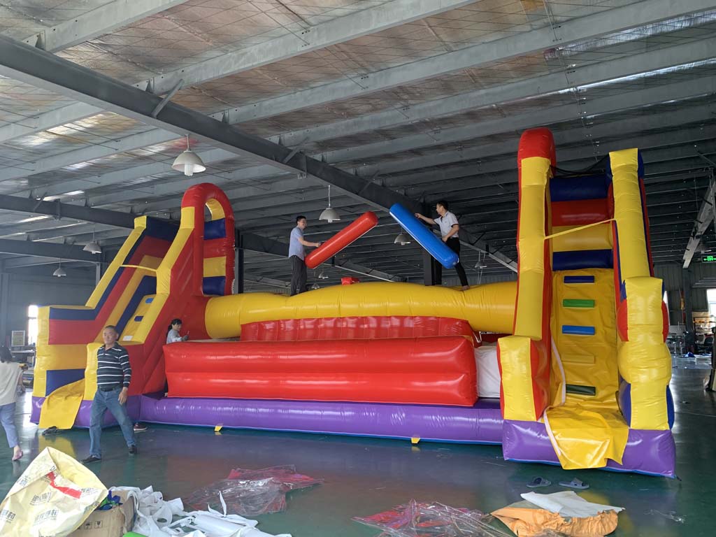 Commercial Giant Inflatable Ob - Kids Outdoor Obstacle Course recension och pris