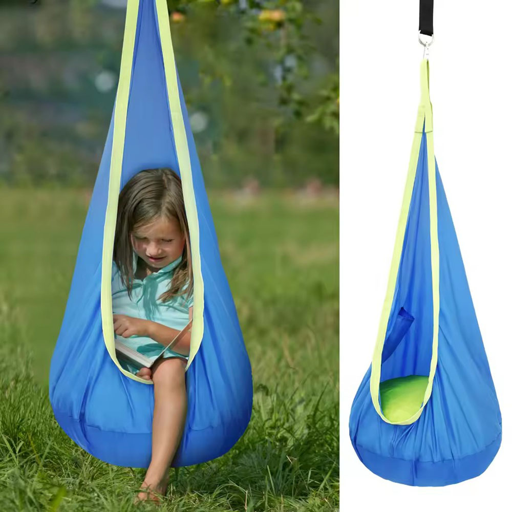 Kids Pod Swing Seat Nylon Hang - Kids Outdoor Hanging Chair recension och pris