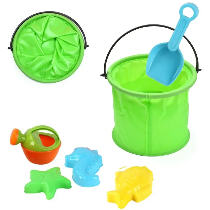 Beach Sand Bucket Toy  Collaps - Kids Outdoor Garden Toys recension och pris
