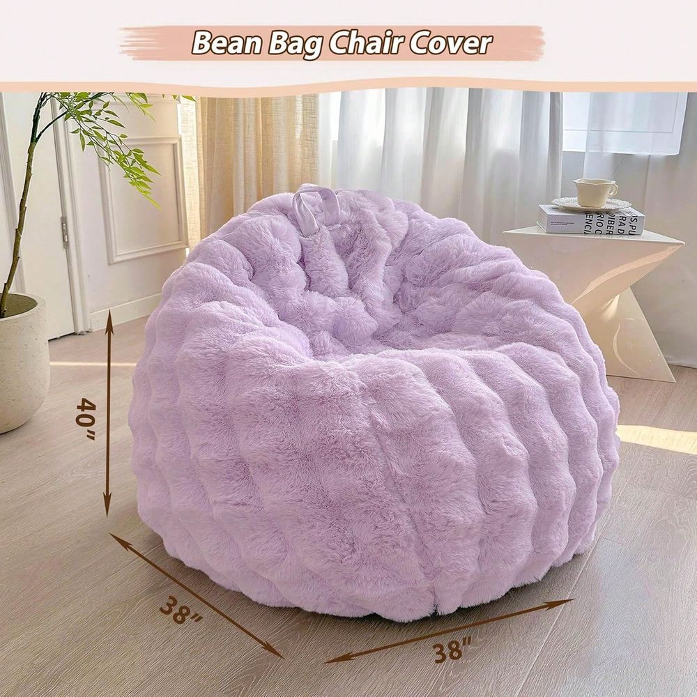 Faux Rabbit Fur Bean Bag Cover - Kids Outdoor Storage recension och pris