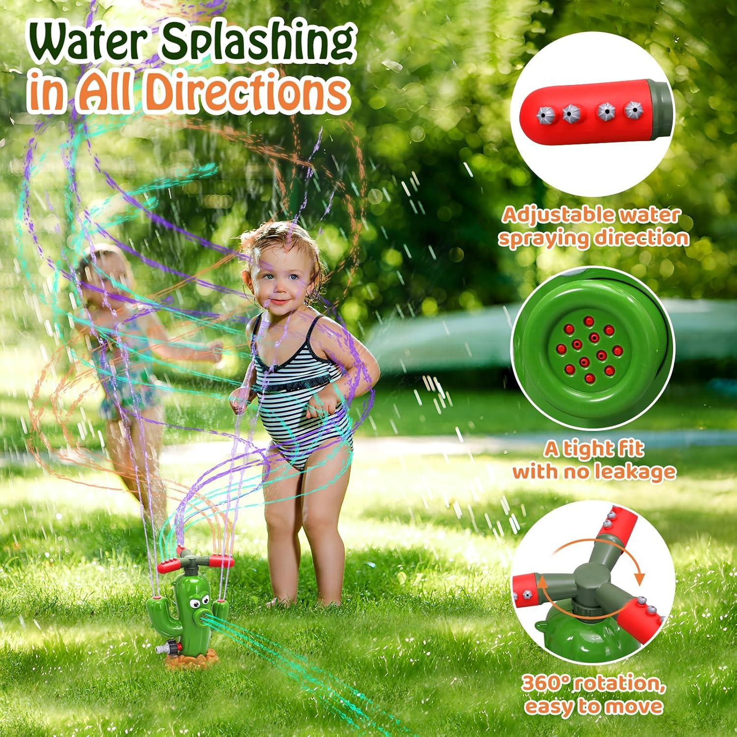 Water Spray Toy Cactus Sprinkl - Kids Outdoor Garden Toys recension och pris