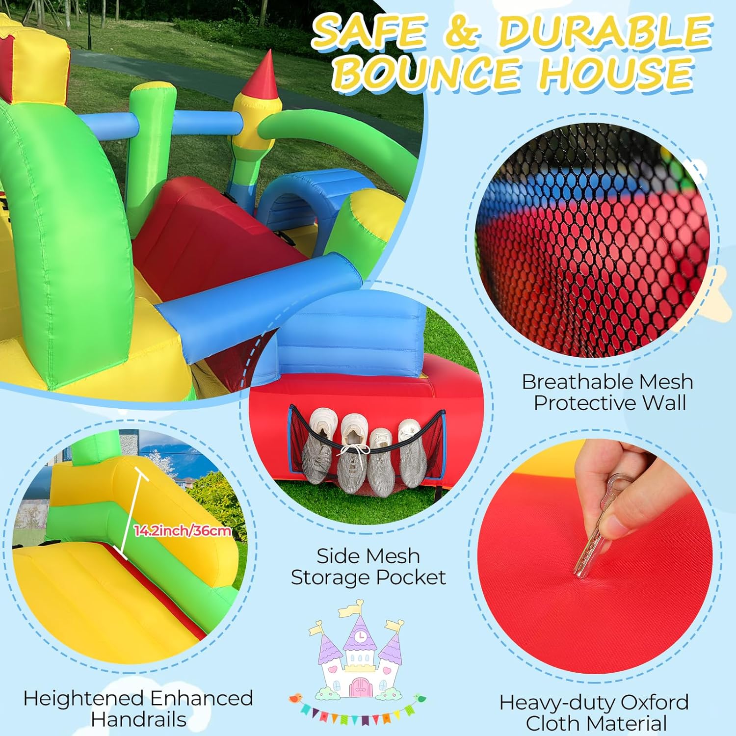 KF Inflatable Obstacle Course  - Kids Outdoor Obstacle Course recension och pris