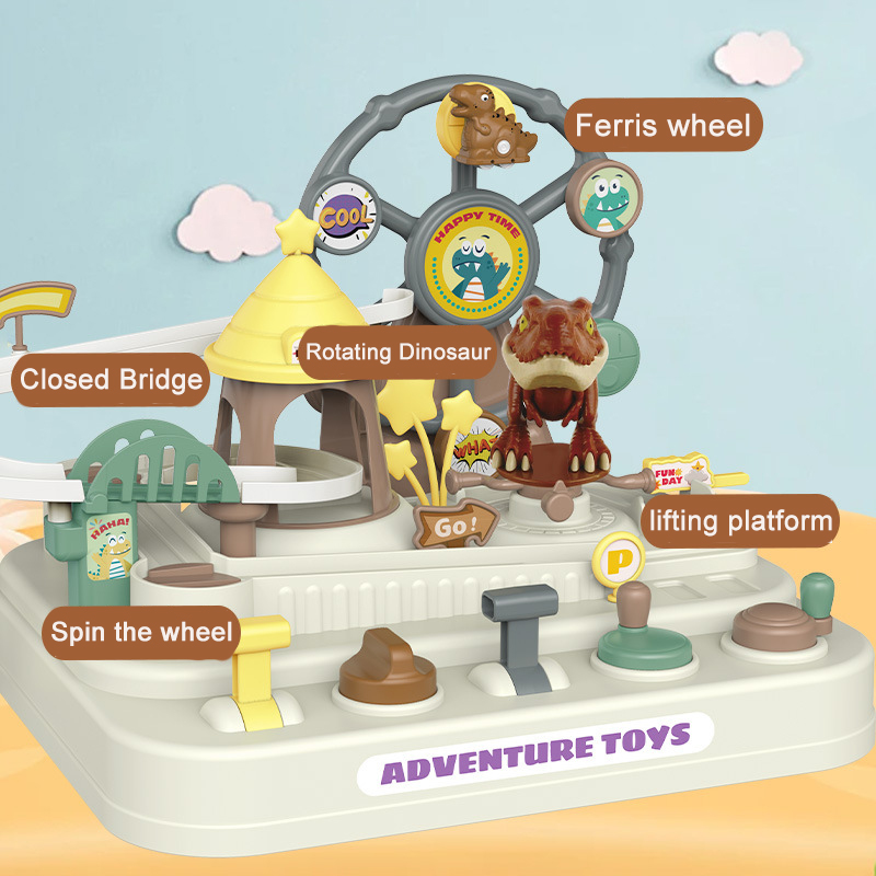 Dinosaur Adventure Track Toy w - Kids Outdoor Obstacle Course recension och pris