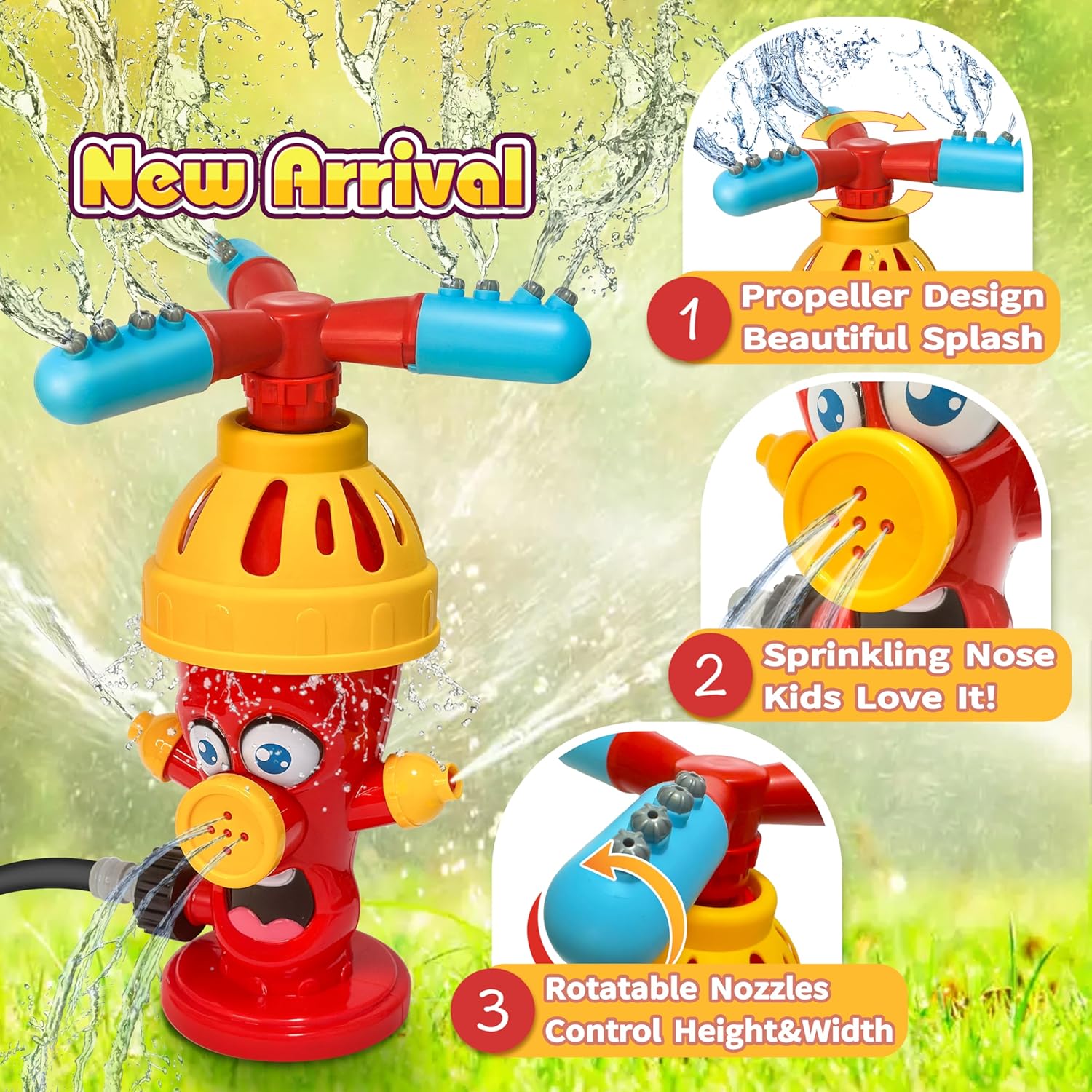 Hydrant Sprinkle Water Spray T - Kids Outdoor Garden Toys recension och pris