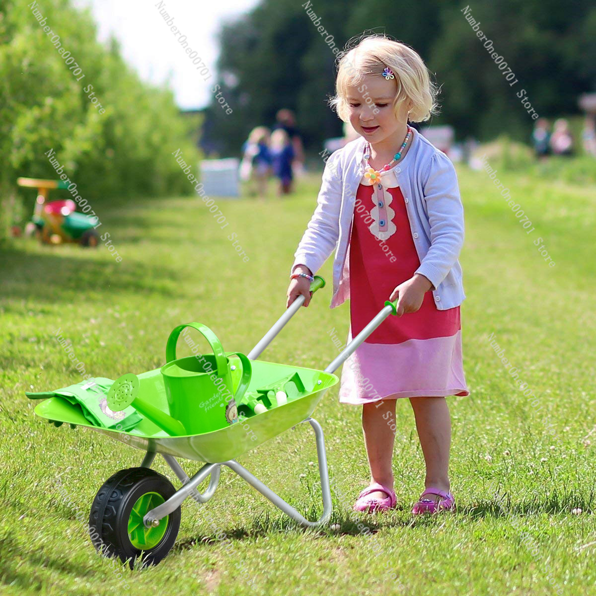 Kids Outdoor Wheelbarrow, Gree - Kids Outdoor Playset recension och pris