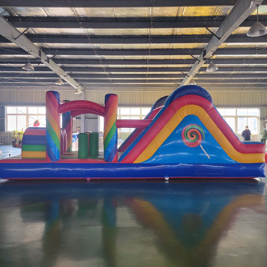Giant Commercial Inflatable Ob - Kids Outdoor Obstacle Course recension och pris