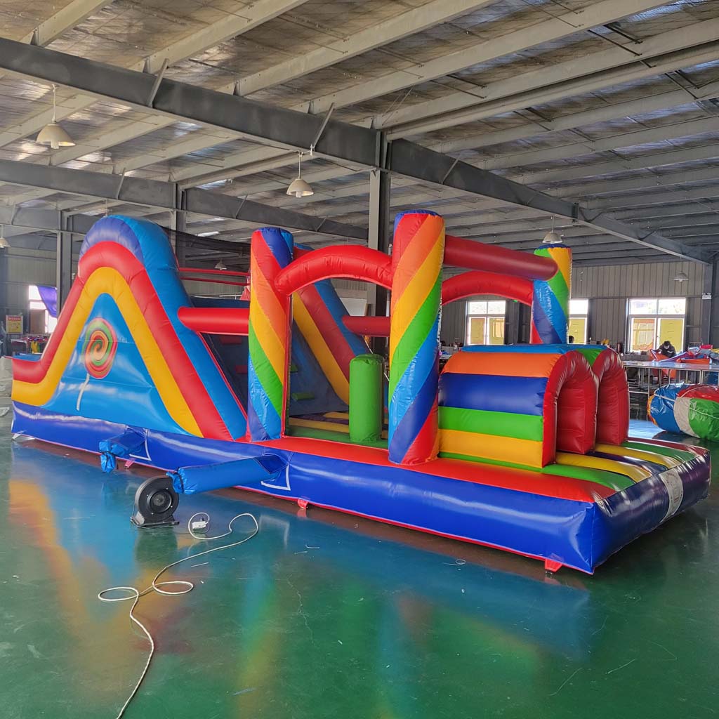 Giant Commercial Inflatable Ob - Kids Outdoor Obstacle Course recension och pris